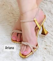 Sandália Strass Festa com Regulagem - Elegância e Conforto