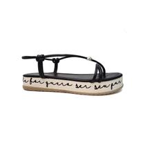 Sandalia Sua Cia Flatform Papete 8255.15090 Preto