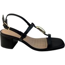 Sandalia Sua Cia Tira Pedra Gromad salto Bloco