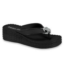 Sandalia Tamanco Feminino Beira Rio Anabela Bloco Leve Detalhes Metal Ref: 8561.102 Sandalia Tamanco Feminino Beira Rio Anabela Bloco Leve Detalhes Metal Ref: 8561.102