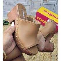 Sandália Tamanco Moleca Feminino Salto Médio Estilo Moderno Sandália Tamanco Moleca Feminino Salto Médio Estilo Moderno