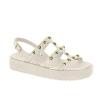 Sandalia Tamanco Papete Fivela Moleca Original Strass Brilho Slide Plataforma Macia Tiras Fivela Tratorada Flatform