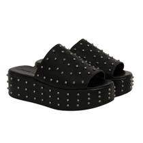 Sandália Tamanco Plataforma Flat Spikes