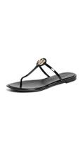 Sandália Tory Burch Mini Miller Jelly Preta com Dourado 37 BR Sandália Tory Burch Mini Miller Jelly Preta com Dourado 37 BR