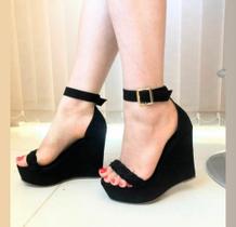 Sandália trançada, cor preto, feminino, varias numerações Sandália trançada, cor preto, feminino, varias numerações