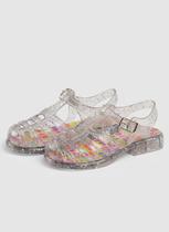 Sandália Transparente Com brilho Infantil Menina