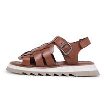 Sandália Tratorada Boho Chic Dora 100% Couro Caramelo Sandália Tratorada Boho Chic Dora 100% Couro Caramelo