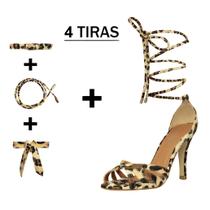 Sandália Troca Tira Salto Alto Luiza Sobreira Trançada Onça Mod. 541-2 Sandália Troca Tira Salto Alto Luiza Sobreira Trançada Onça Mod. 541-2