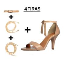 Sandália Troca Tira Salto Alto Salto Fino Luiza Sobreira Verniz Nude Mod. 2171-2