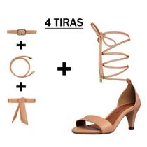 Sandália Troca Tira Salto Baixo Fino Luiza Sobreira Nude Mod. 2081-2