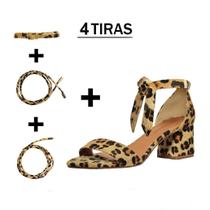 Sandália Troca Tira Salto Baixo Luiza Sobreira Onça Mod. 517-2 Sandália Troca Tira Salto Baixo Luiza Sobreira Onça Mod. 517-2