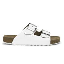 Sandália Unissex Griffe Couro Bovino + Cupom ajustes fivela Lateral Premium