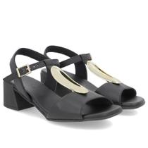 Sandália usaflex al20006001 em couro feminina - Sandália usaflex al20006001 em couro feminina -