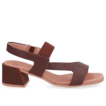 Sandalia usaflex elastico couro ref ud25004 feminino