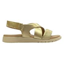 Sandália Usaflex em Couro AL3702 Feminino Dourado Sandália Usaflex em Couro AL3702 Feminino Dourado