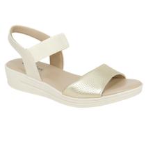 Sandália Usaflex Feminina Anabela Salto Baixo Confort MM0701