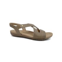 Sandalia Usaflex Rasteira de Couro R1804 Fendi