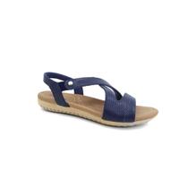 Sandalia Usaflex Rasteira de Couro R1804 New Blue Opaco