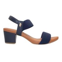 Sandalia usaflex salto bloco new blue