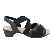 Sandalia usaflex salto bloco preto mm0803002