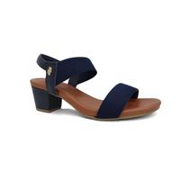 Sandália Usaflex Salto Médio Grosso Y8204 New Blue Opaco