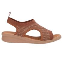 Sandalia usaflex tricot canela