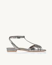 Sandália Uza Flat Old Silver Metalizado-A27AA963A064 - Sandália Uza Flat Old Silver Metalizado-A27AA963A064 -