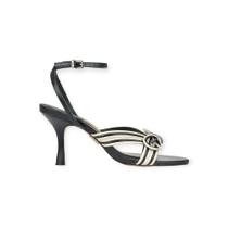 Sandália Uza Venice Salto Médio Ivory Preto- C27AC124A004 - Sandália Uza Venice Salto Médio Ivory Preto- C27AC124A004 -