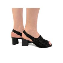 Sandalia Valentina Salto Bloco 457010 Preto