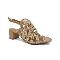 Sandália Valentina Salto Bloco 457036 Pecan Sandália Valentina Salto Bloco 457036 Pecan