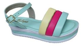 Sandália verde color