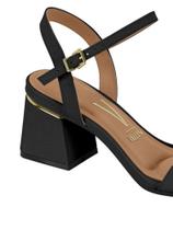 Sandália verniz premium preta