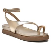 Sandália Via Marte Feminina Flat Baixo Metalizada 169-016-01