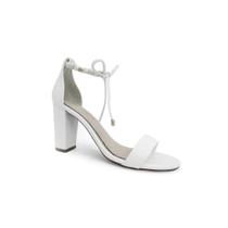 Sandália Via Marte Feminino Salto Bloco 21-14906 Branco