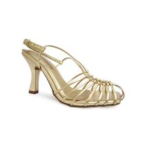 Sandália Via Marte Salto Alto 22-18801 Gold
