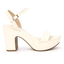 Sandália Via Uno 381028 Plataforma Salto Grosso Meia Pata Feminino