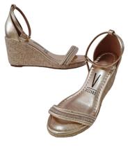 Sandália Vizzano 6501.202 Anabela Plataforma Dourado