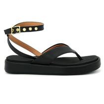Sandalia Vizzano 6506.103 Papete Anabela Dedo Flatform Feminino
