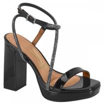 Sandalia Vizzano 6551.102 Salto Meia Pata Verniz Feminino