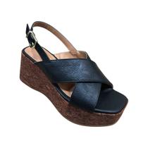 Sandalia Vizzano Anabela Feminina Plataforma Conforto Macia