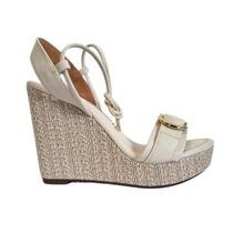 Sandalia Vizzano Anabela Salto Alto Plataforma Pelica Cordão Laço 6283.2116