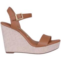 Sandália Vizzano Anabela Tira Salto Feminina