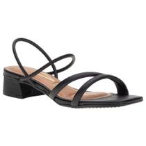 Sandalia vizzano confort salto baixo preto Sandalia vizzano confort salto baixo preto