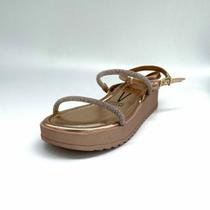 Sandália Vizzano Duas Tiras Strass