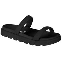 Sandália Vizzano Feminina Flatform Papete Confortável Meia Cana Pelica Macia Casual Tiras Original Beira Rio