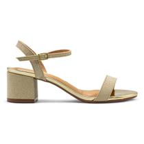 Sandália Vizzano Feminina Pelica Salto Bloco Metalizada Casual 6291.900