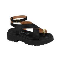 Sandália Vizzano Feminina Plataforma Tratorada Anel dedo 6499.122