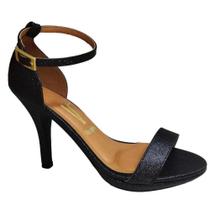 Sandália Vizzano Feminina Preto Salto Agulha 6210.655 Produto Original