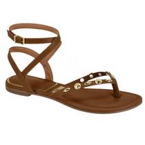 Sandália Vizzano Feminina Rasteira Chinelo Baixo Dedo Pelica Social Médio Conforto Casual Tira Festa Papete Amarração Brilho Sapato Original tachas