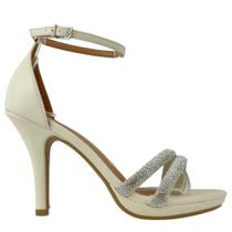 Sandália Vizzano Feminina Salto Alto Com Strass 62101037 Sandália Vizzano Feminina Salto Alto Com Strass 62101037